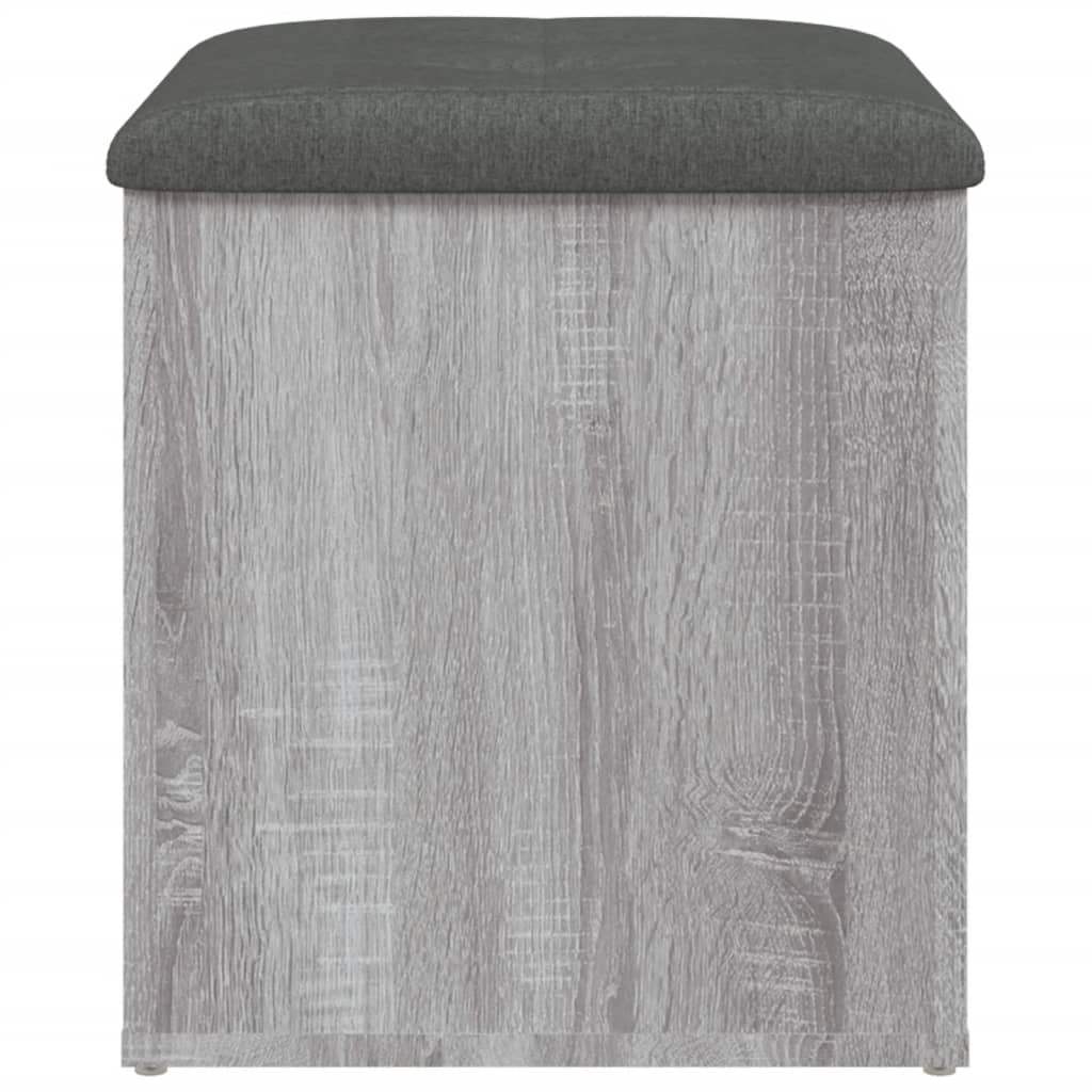 Opbergbankje 42x42x45 cm bewerkt hout grijs sonoma eikenkleurig is nu te koop bij PeponiXL, paradijselijk wonen!