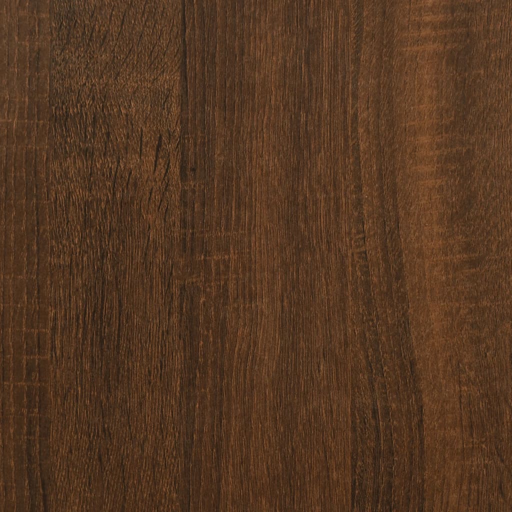 Opbergbankje 42x42x45 cm bewerkt hout bruin eikenkleur is nu te koop bij PeponiXL, paradijselijk wonen!