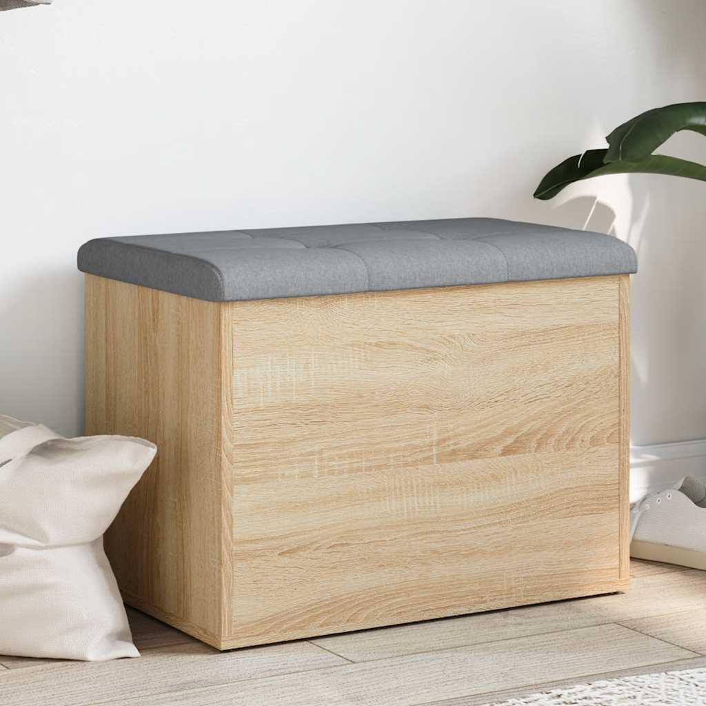 Opbergbank Sonoma Eiken 62x42x45 cm Bewerkt Hout is nu te koop bij PeponiXL, paradijselijk wonen!