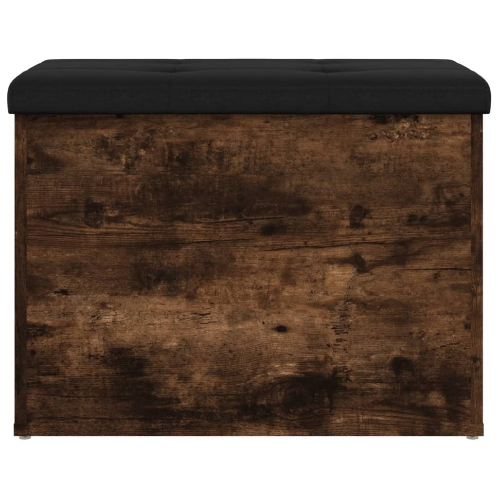 Opbergbankje 62x42x45 cm bewerkt hout gerookt eikenkleurig is nu te koop bij PeponiXL, paradijselijk wonen!