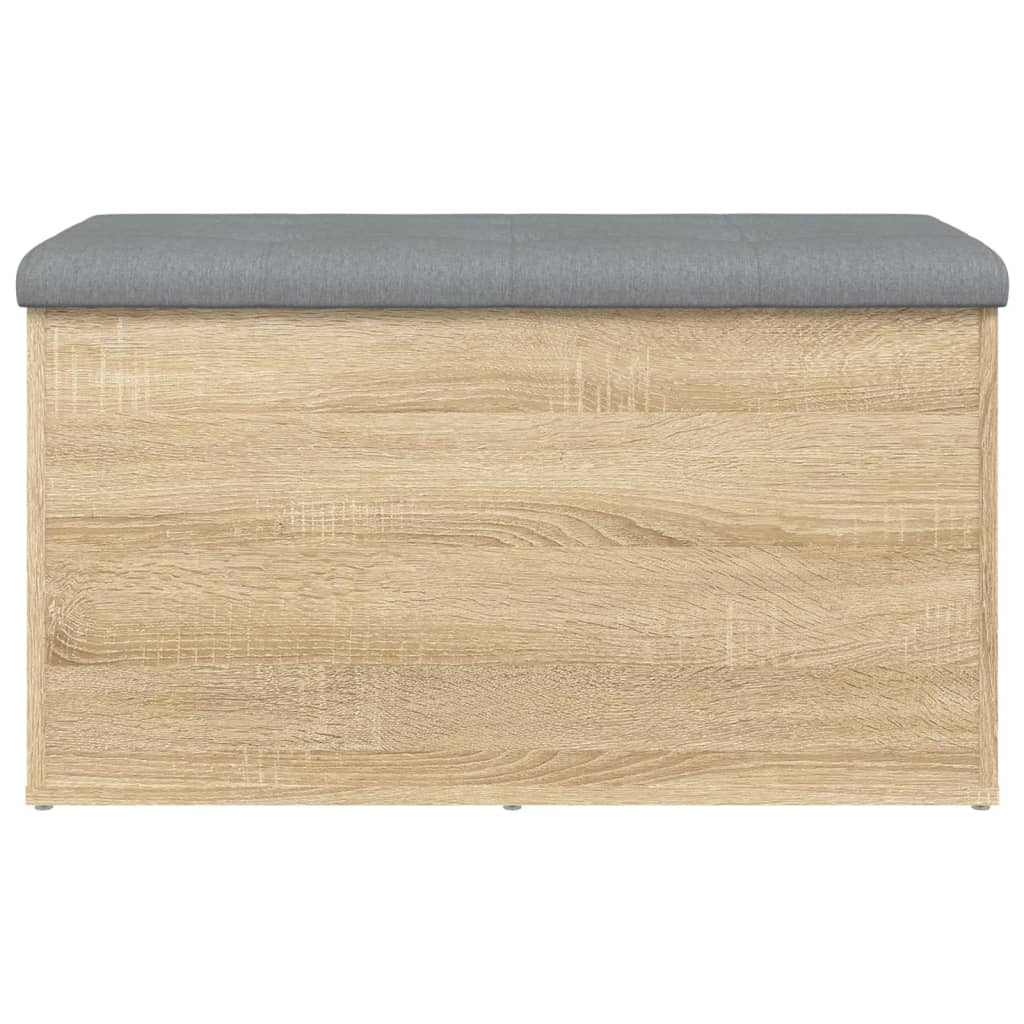 Opbergbank Sonoma eiken 82x42x45 cm bewerkt hout is nu te koop bij PeponiXL, paradijselijk wonen!