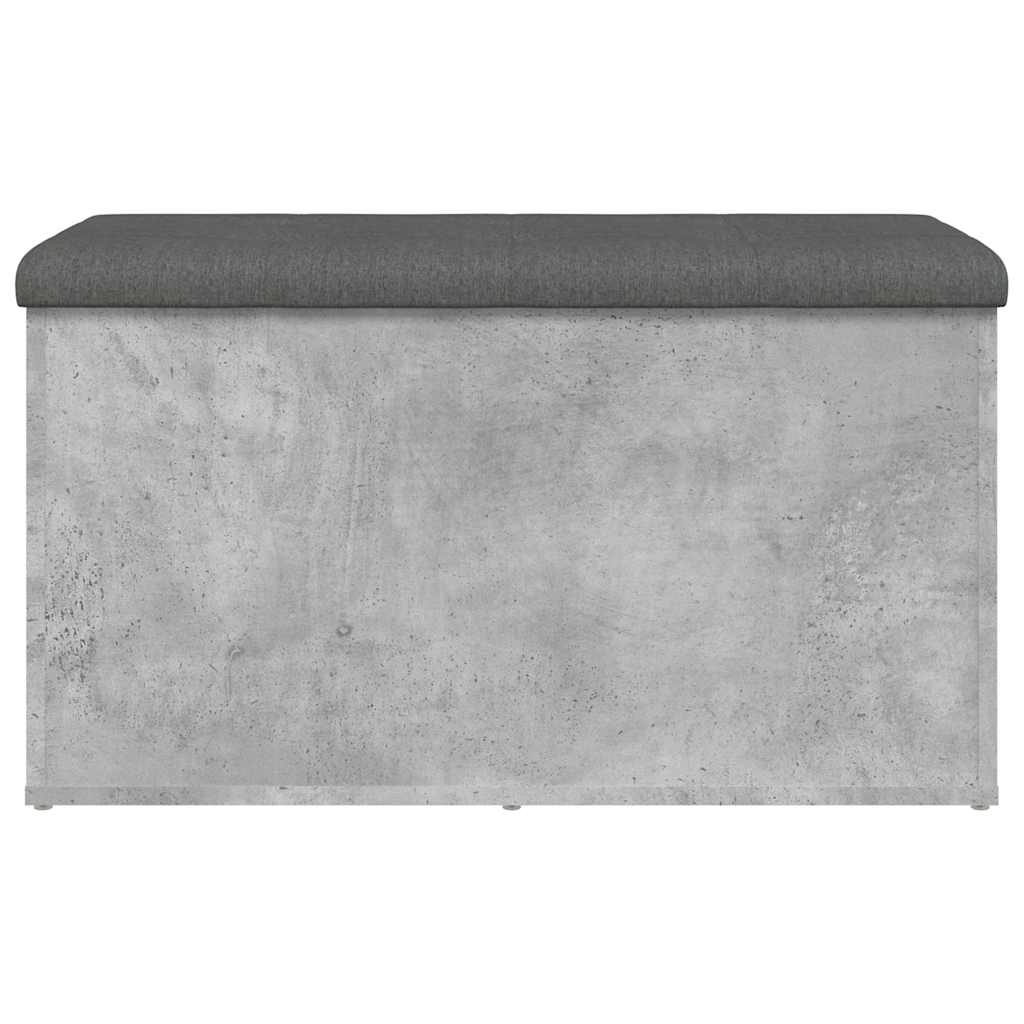 Opbergbankje 82x42x45 cm bewerkt hout betongrijs is nu te koop bij PeponiXL, paradijselijk wonen!