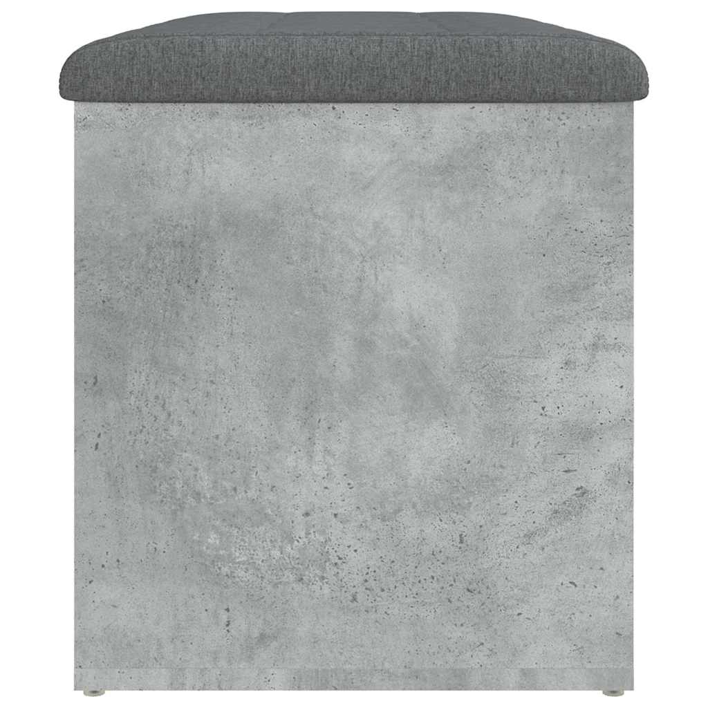 Opbergbankje 82x42x45 cm bewerkt hout betongrijs is nu te koop bij PeponiXL, paradijselijk wonen!