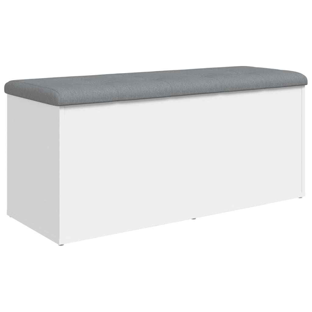 Opbergbank Wit 102x42x45 cm Bewerkt Hout is nu te koop bij PeponiXL, paradijselijk wonen!