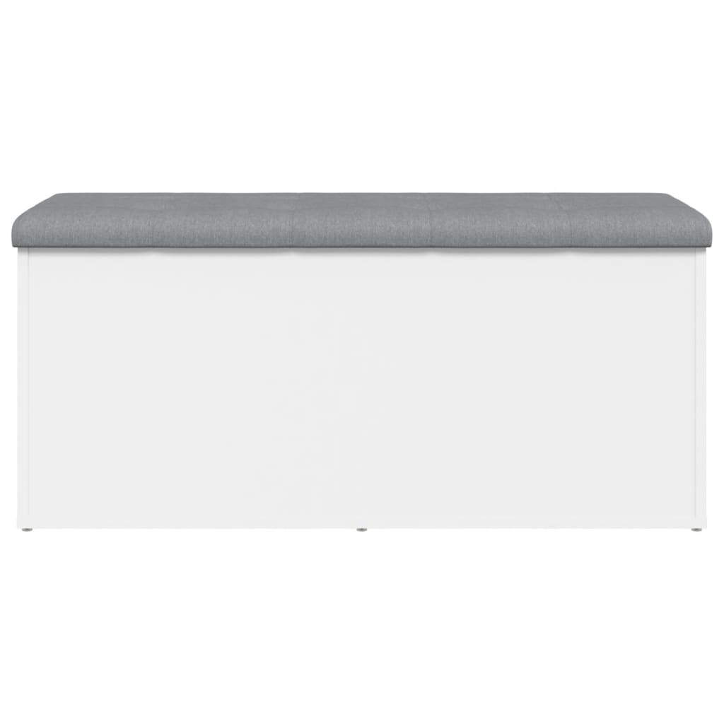 Opbergbank Wit 102x42x45 cm Bewerkt Hout is nu te koop bij PeponiXL, paradijselijk wonen!