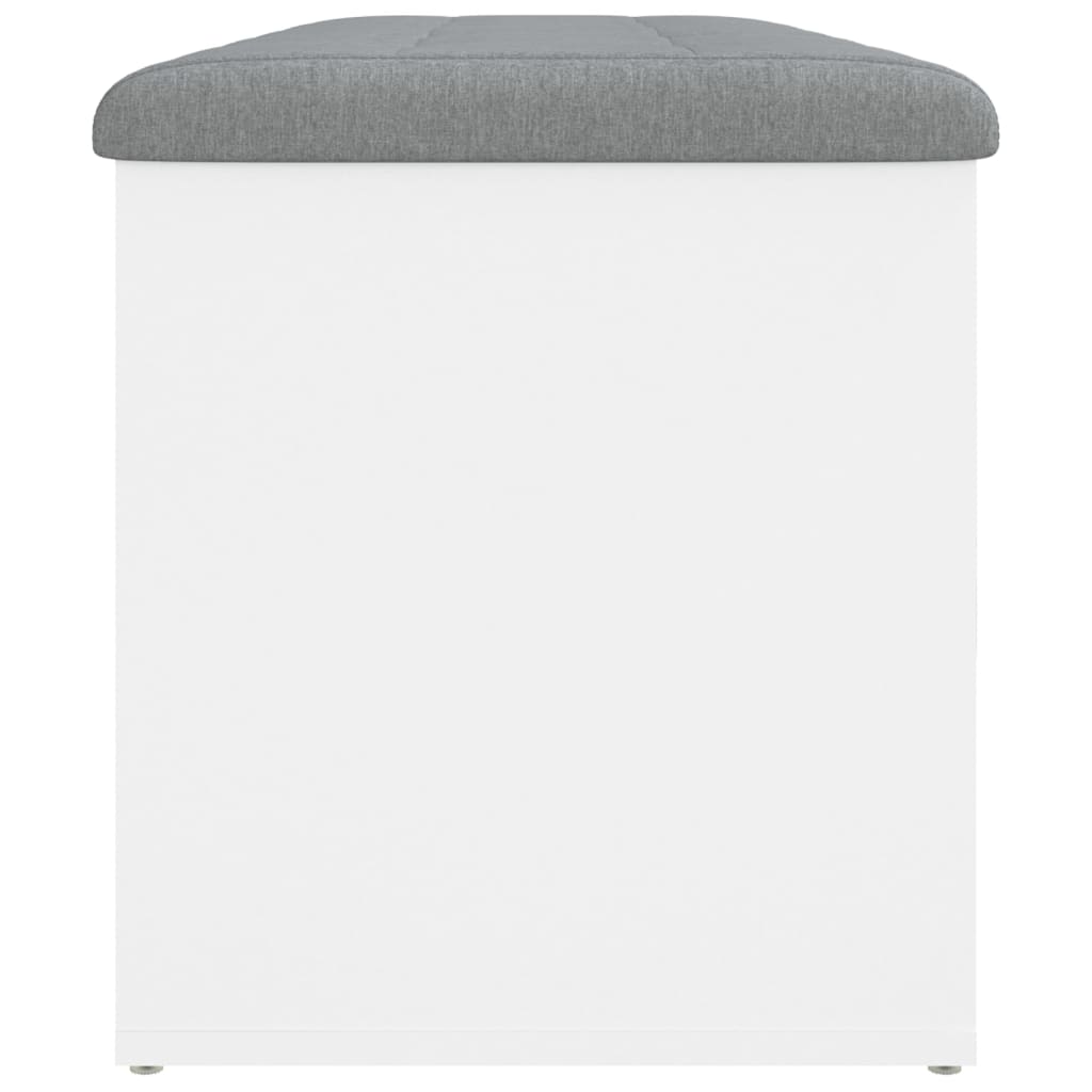 Opbergbank Wit 102x42x45 cm Bewerkt Hout is nu te koop bij PeponiXL, paradijselijk wonen!