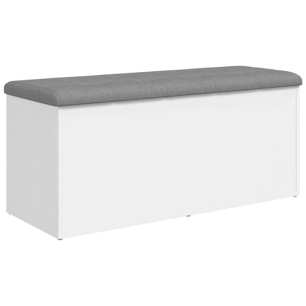 Opbergbank Wit 102x42x45 cm Bewerkt Hout is nu te koop bij PeponiXL, paradijselijk wonen!