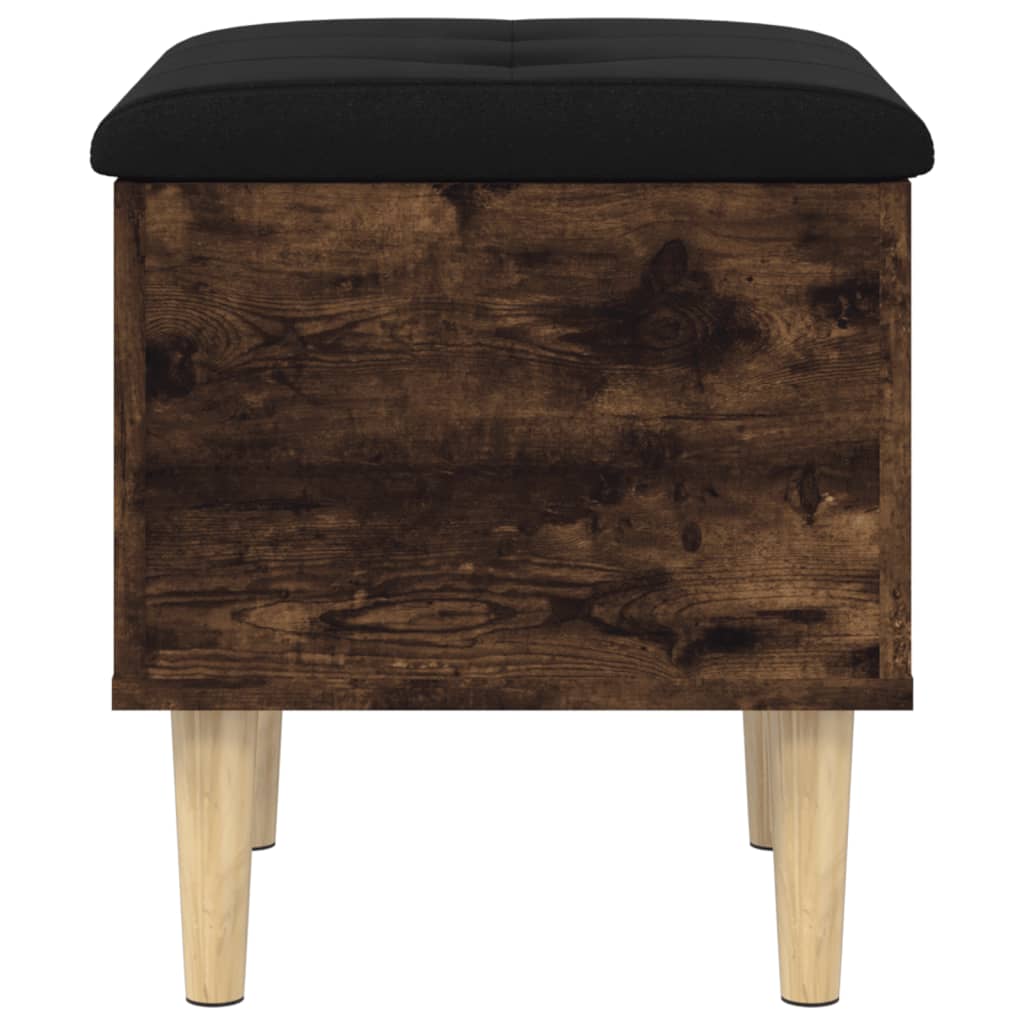 Opbergbankje 42x42x46 cm bewerkt hout gerookt eikenkleurig is nu te koop bij PeponiXL, paradijselijk wonen!