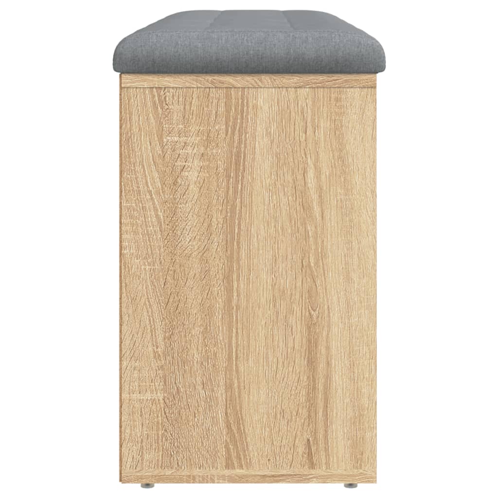 Schoenenbank 102x32x50 cm bewerkt hout sonoma eikenkleurig is nu te koop bij PeponiXL, paradijselijk wonen!