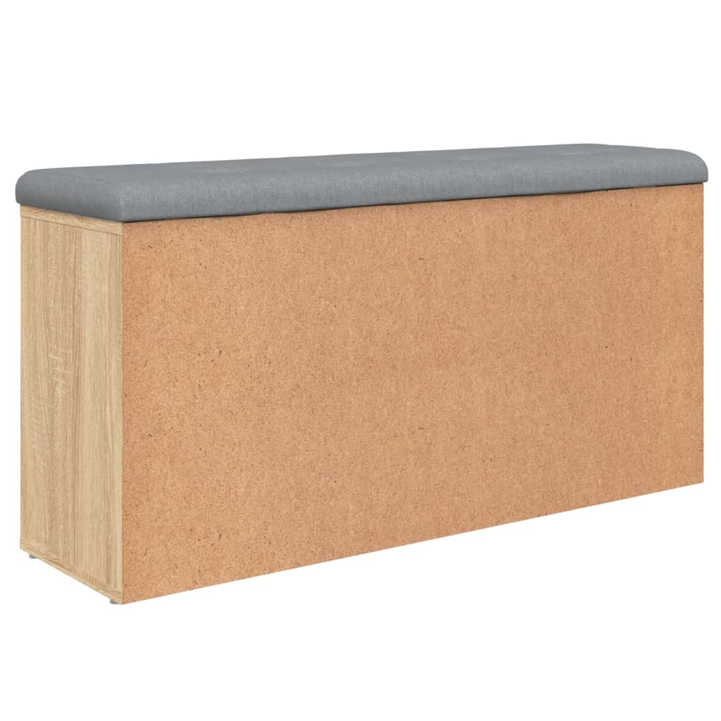 Schoenenbank 102x32x50 cm bewerkt hout sonoma eikenkleurig is nu te koop bij PeponiXL, paradijselijk wonen!
