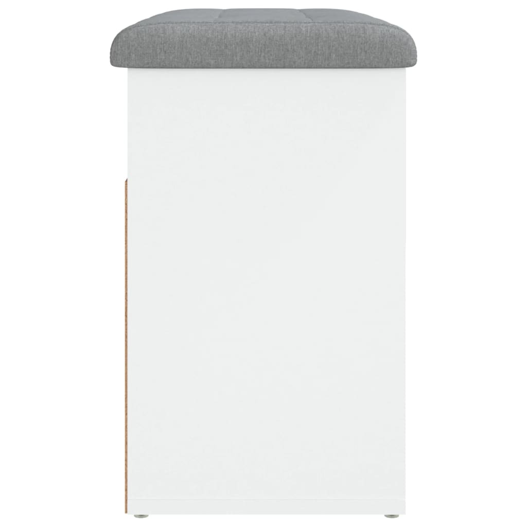 Schoenenbank Wit 62x32x50 cm Bewerkt Hout is nu te koop bij PeponiXL, paradijselijk wonen!