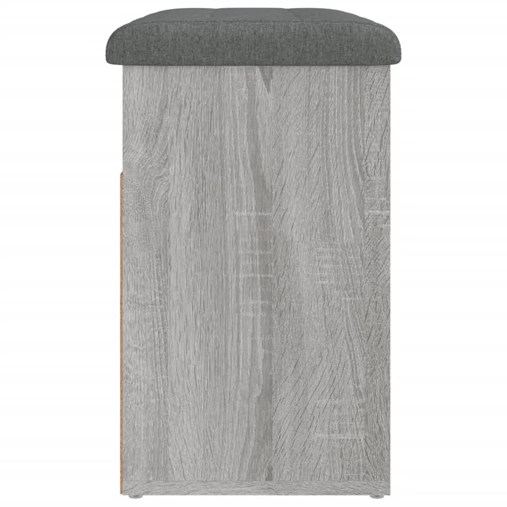 Schoenenbankje 62x32x50 cm bewerkt hout grijs sonoma is nu te koop bij PeponiXL, paradijselijk wonen!
