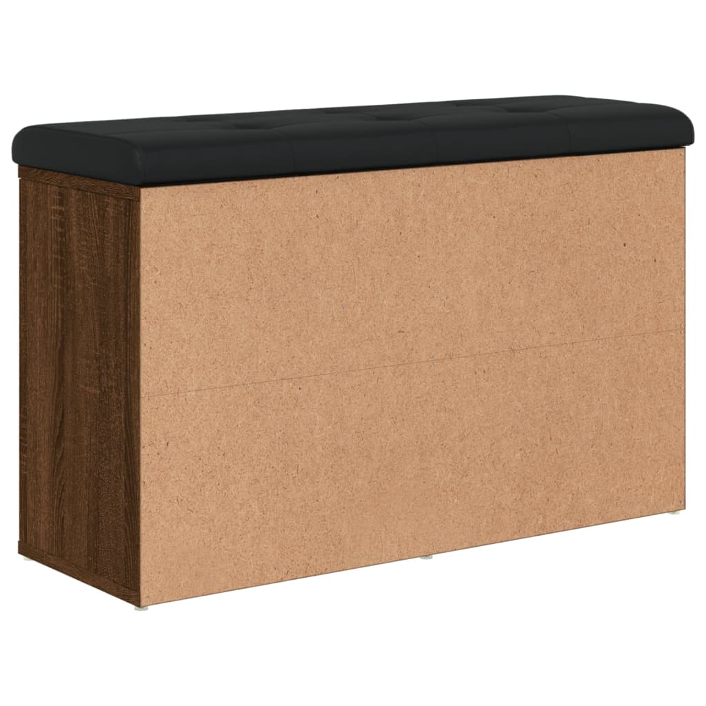 Schoenenbank 82x32x50 cm bewerkt hout bruin eikenkleur is nu te koop bij PeponiXL, paradijselijk wonen!