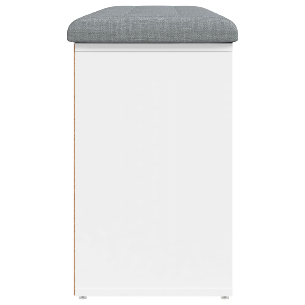 Schoenenbank Wit 102x32x50 cm Bewerkt Hout is nu te koop bij PeponiXL, paradijselijk wonen!