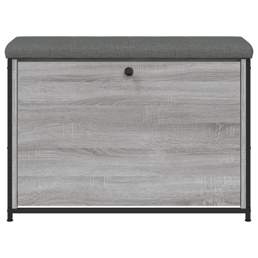 Schoenenbankje met klaplade 82x32x56 cm grijs sonoma eikenkleur is nu te koop bij PeponiXL, paradijselijk wonen!
