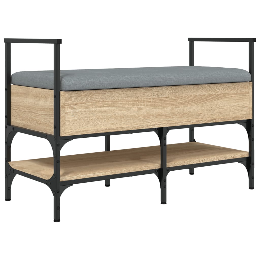 Schoenenbank 85,5x42x57,5 cm bewerkt hout sonoma eikenkleurig is nu te koop bij PeponiXL, paradijselijk wonen!