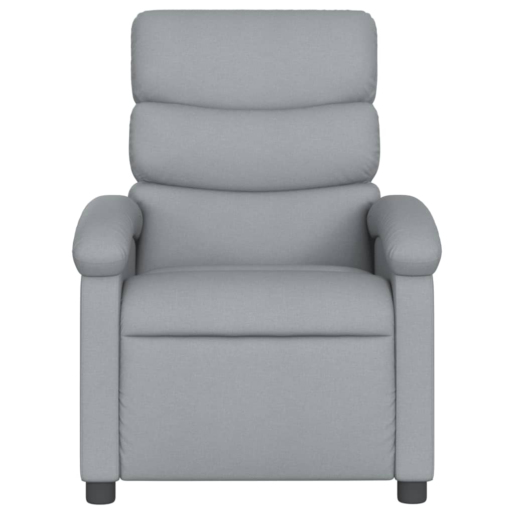 Fauteuil elektrisch verstelbaar stof lichtgrijs is nu te koop bij PeponiXL, paradijselijk wonen!