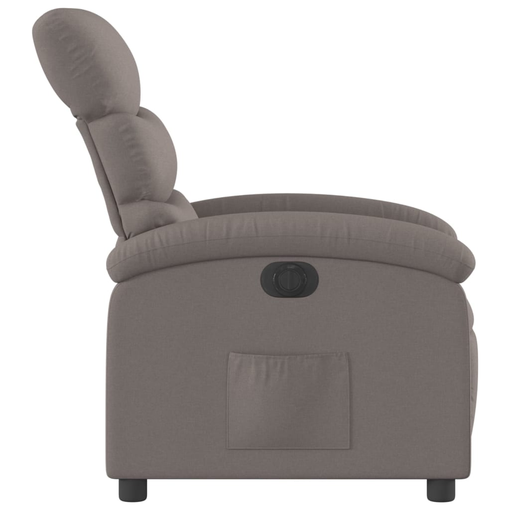 Fauteuil verstelbaar elektrisch stof taupe is nu te koop bij PeponiXL, paradijselijk wonen!