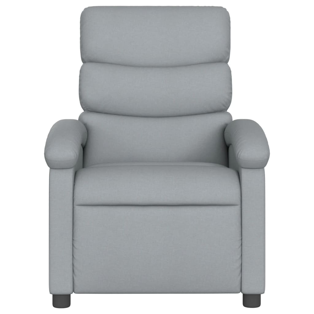 Massagestoel elektrisch verstelbaar stof lichtgrijs is nu te koop bij PeponiXL, paradijselijk wonen!