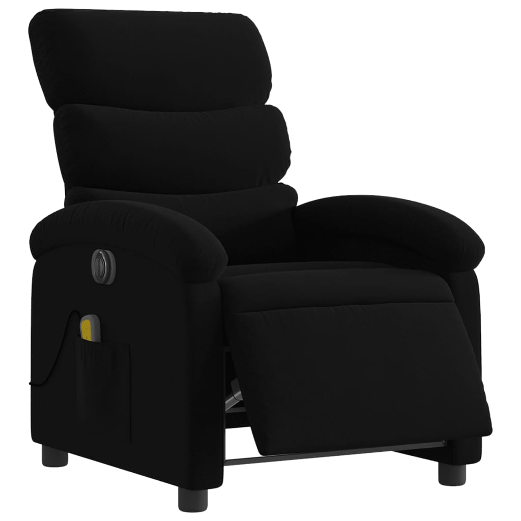 Massagestoel elektrisch verstelbaar stof zwart is nu te koop bij PeponiXL, paradijselijk wonen!