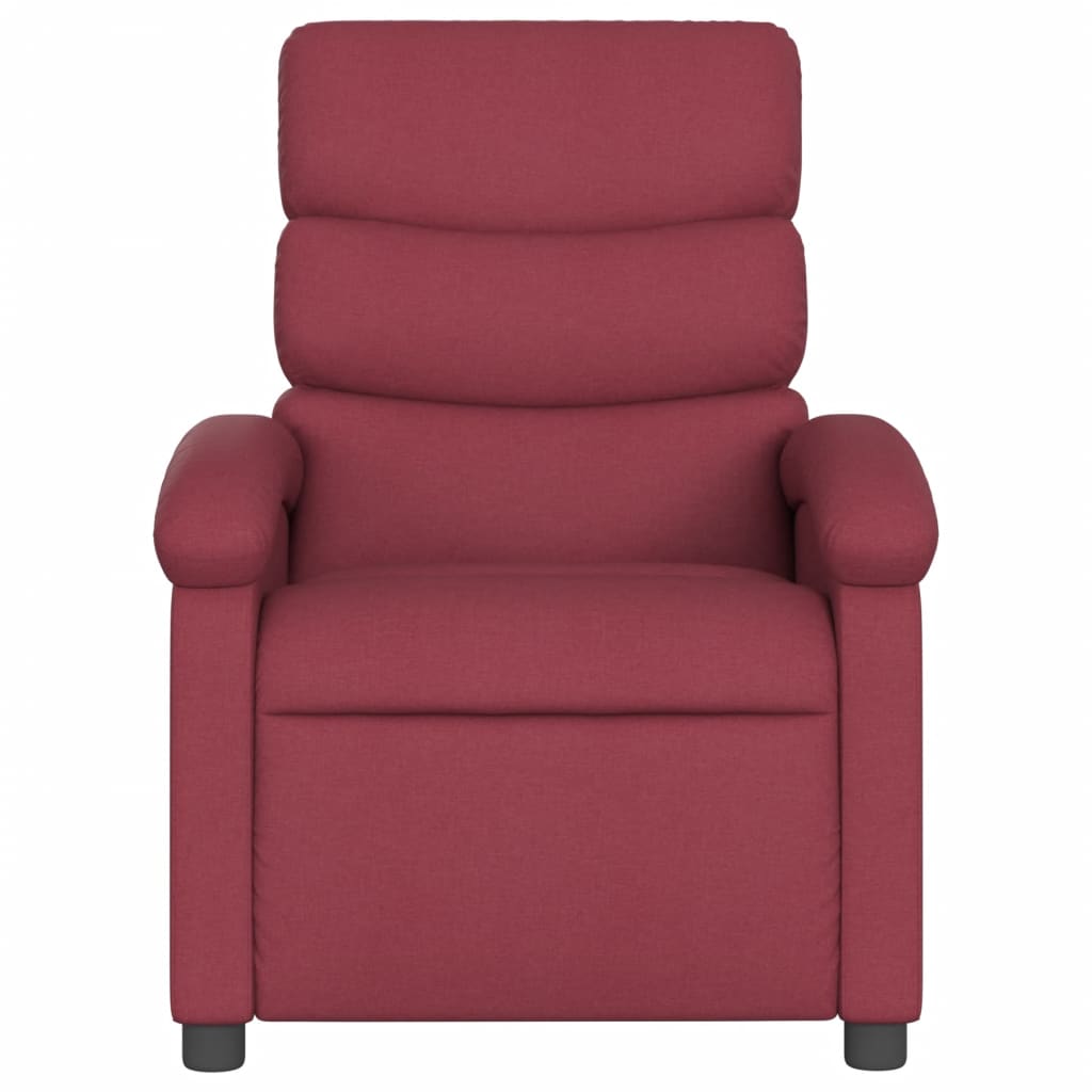 Massagestoel elektrisch verstelbaar stof wijnrood is nu te koop bij PeponiXL, paradijselijk wonen!