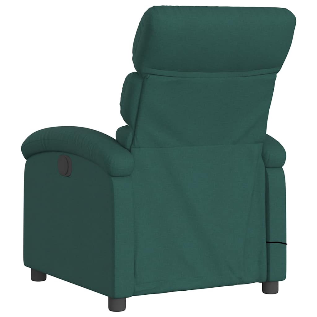 Massagestoel elektrisch verstelbaar stof donkergroen is nu te koop bij PeponiXL, paradijselijk wonen!
