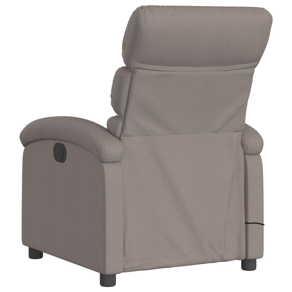 Massagestoel elektrisch verstelbaar stof taupe is nu te koop bij PeponiXL, paradijselijk wonen!