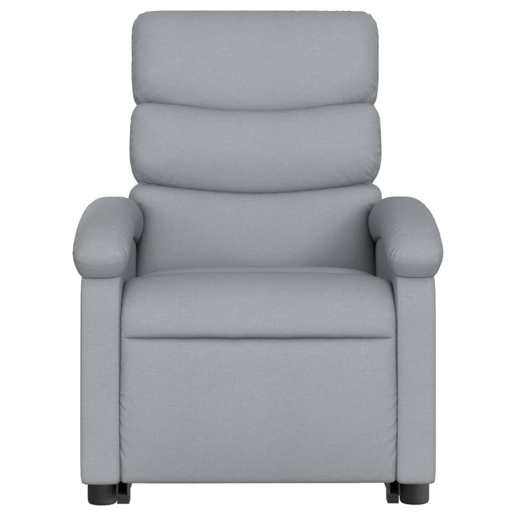 Sta-op-massagestoel elektrisch verstelbaar stof lichtgrijs is nu te koop bij PeponiXL, paradijselijk wonen!