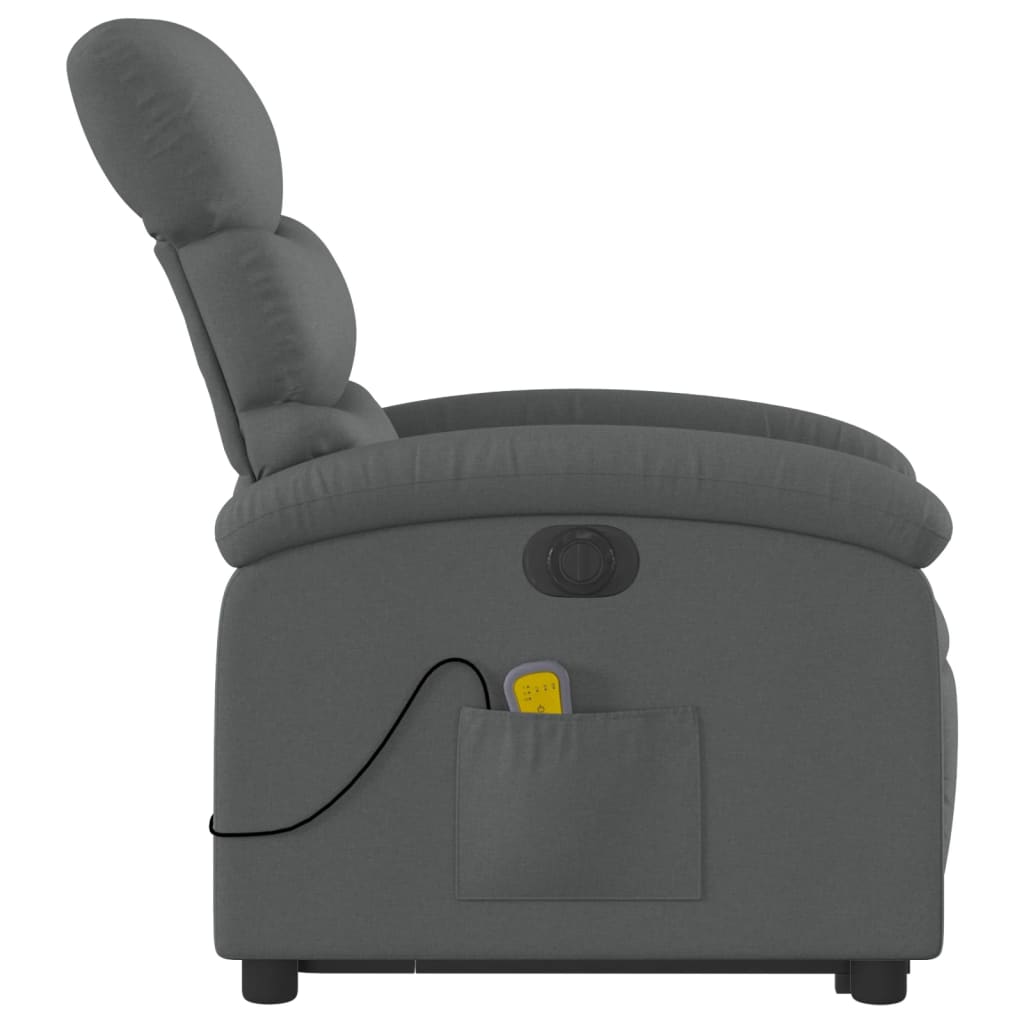 Sta-op-massagestoel elektrisch verstelbaar stof donkergrijs is nu te koop bij PeponiXL, paradijselijk wonen!