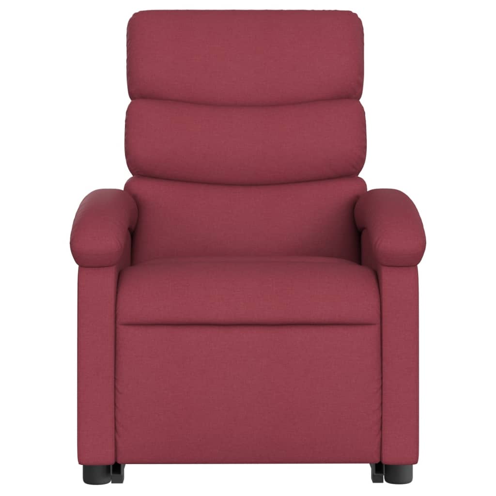 Sta-op-massagestoel elektrisch verstelbaar stof wijnrood is nu te koop bij PeponiXL, paradijselijk wonen!