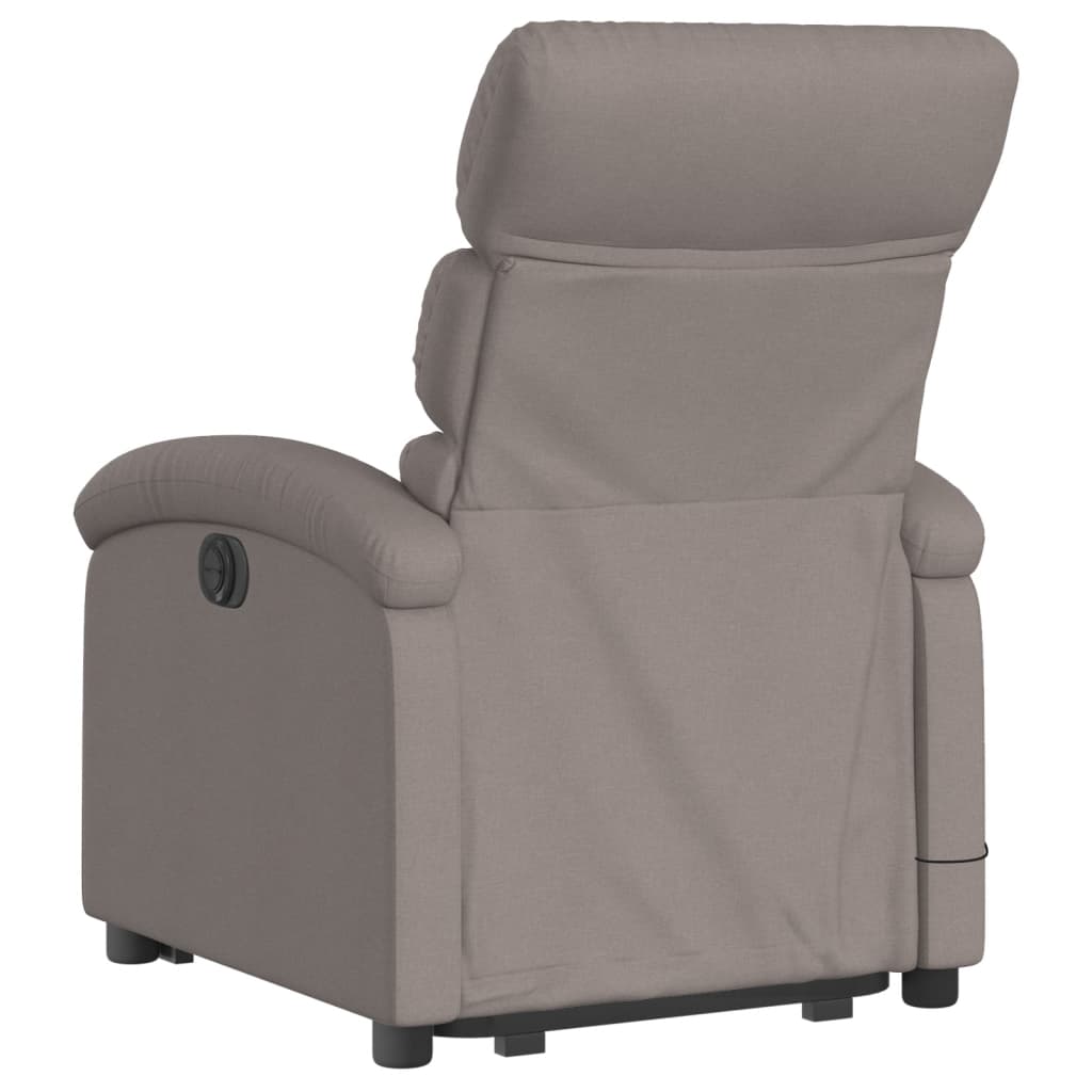 Sta-op-massagestoel elektrisch verstelbaar stof taupe is nu te koop bij PeponiXL, paradijselijk wonen!