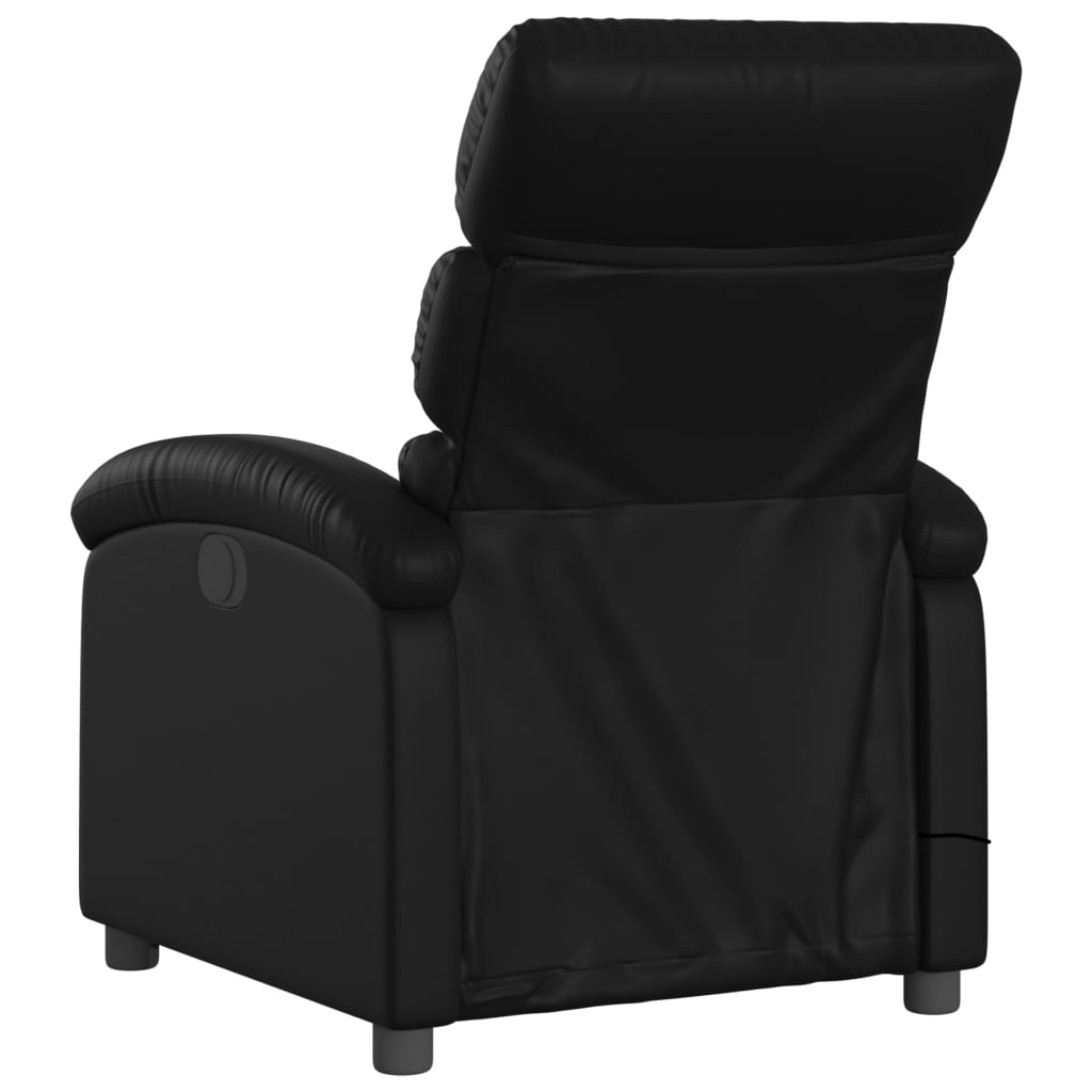 Massagestoel verstelbaar elektrisch kunstleer zwart is nu te koop bij PeponiXL, paradijselijk wonen!