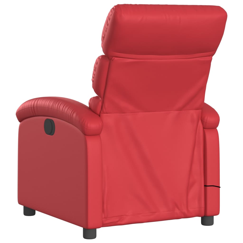 Massagestoel verstelbaar elektrisch kunstleer rood is nu te koop bij PeponiXL, paradijselijk wonen!