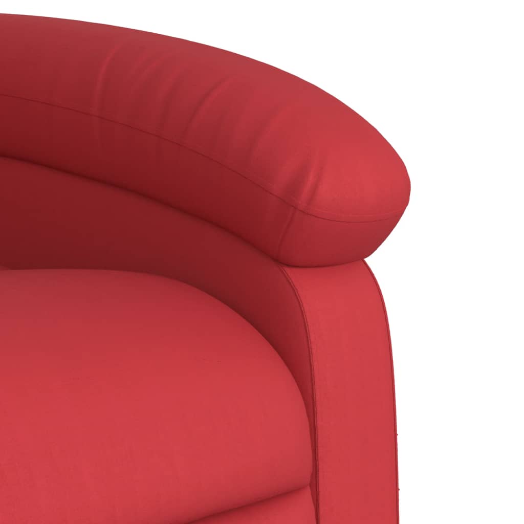 Massagestoel verstelbaar elektrisch kunstleer rood is nu te koop bij PeponiXL, paradijselijk wonen!