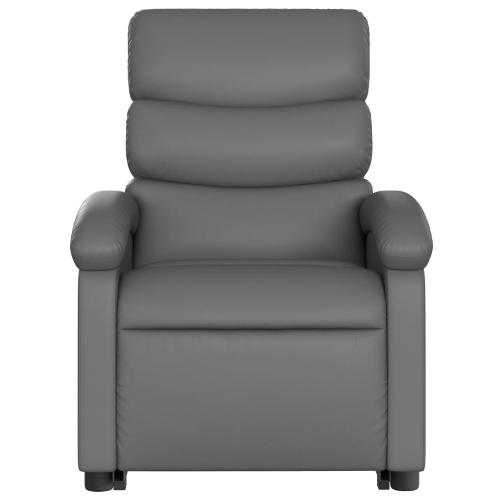 Sta-op-massagestoel elektrisch kunstleer grijs is nu te koop bij PeponiXL, paradijselijk wonen!
