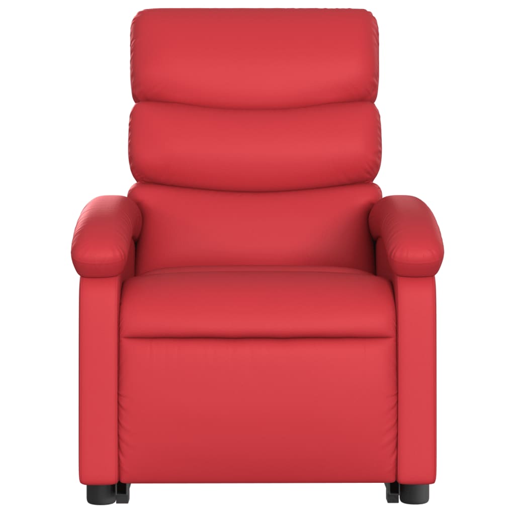 Sta-op-massagestoel elektrisch kunstleer rood is nu te koop bij PeponiXL, paradijselijk wonen!