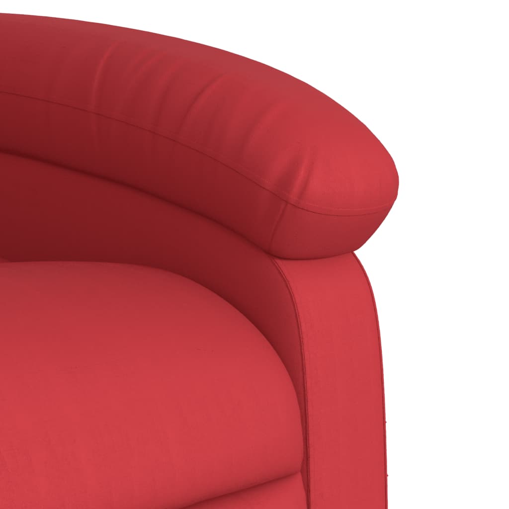 Sta-op-massagestoel elektrisch kunstleer rood is nu te koop bij PeponiXL, paradijselijk wonen!