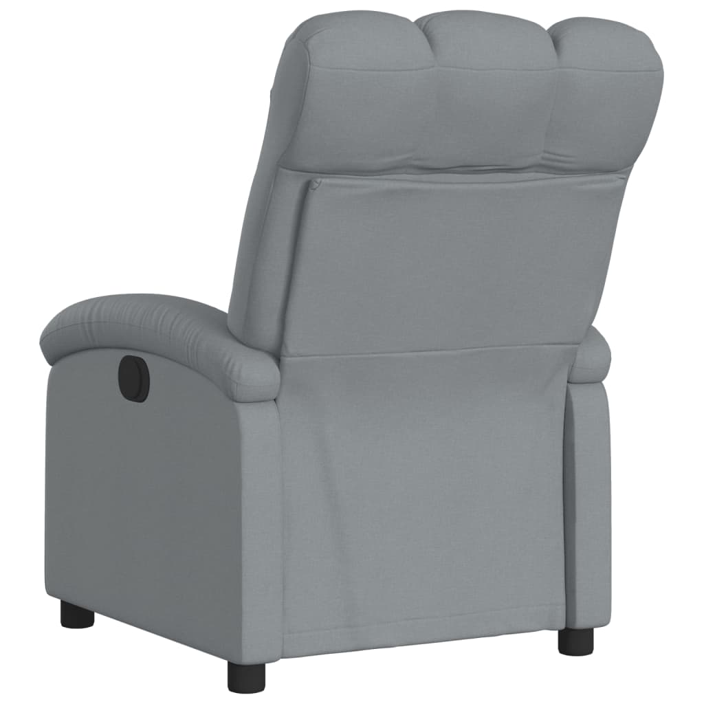 Fauteuil elektrisch verstelbaar stof lichtgrijs is nu te koop bij PeponiXL, paradijselijk wonen!