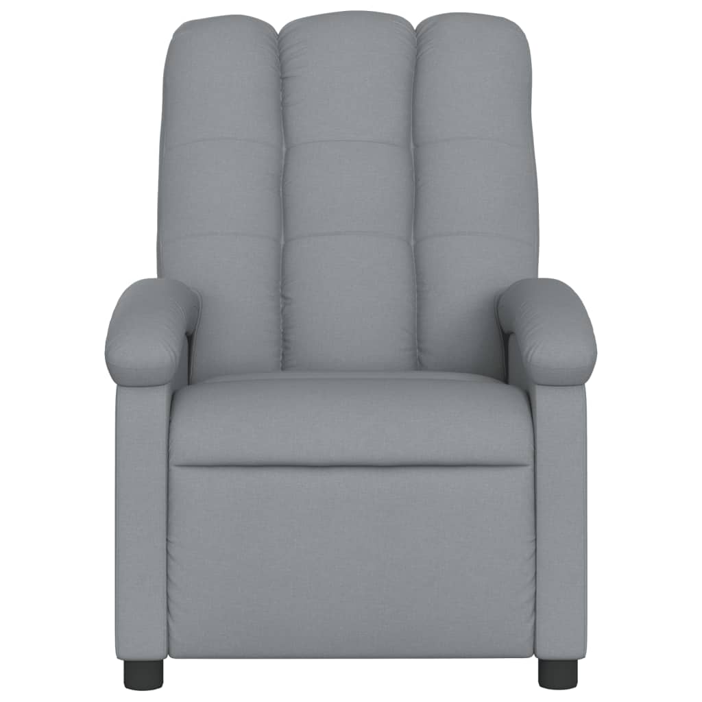 Fauteuil elektrisch verstelbaar stof lichtgrijs is nu te koop bij PeponiXL, paradijselijk wonen!