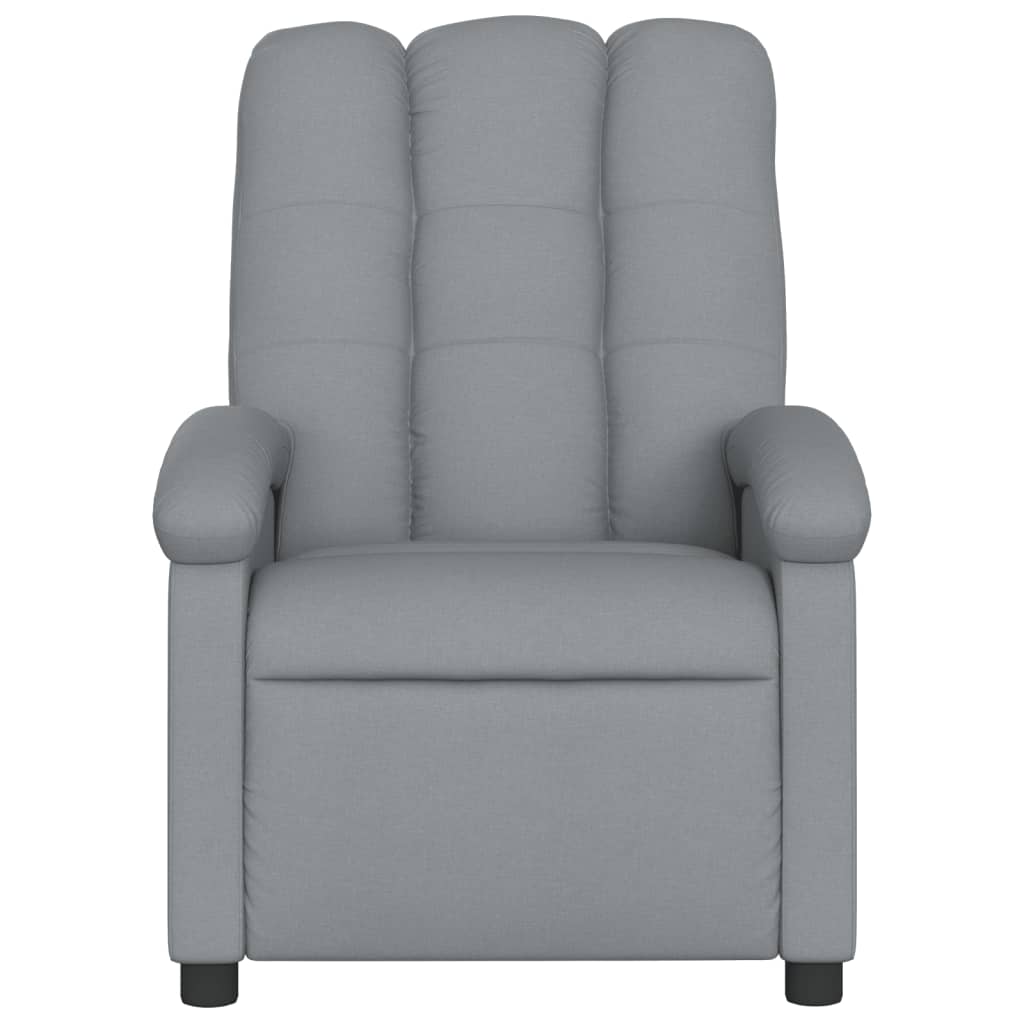 Massagestoel elektrisch verstelbaar stof lichtgrijs is nu te koop bij PeponiXL, paradijselijk wonen!