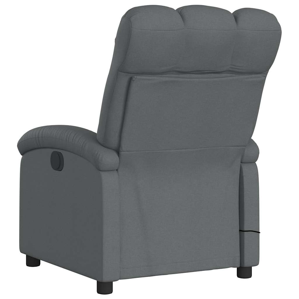 Massagestoel elektrisch verstelbaar stof donkergrijs is nu te koop bij PeponiXL, paradijselijk wonen!