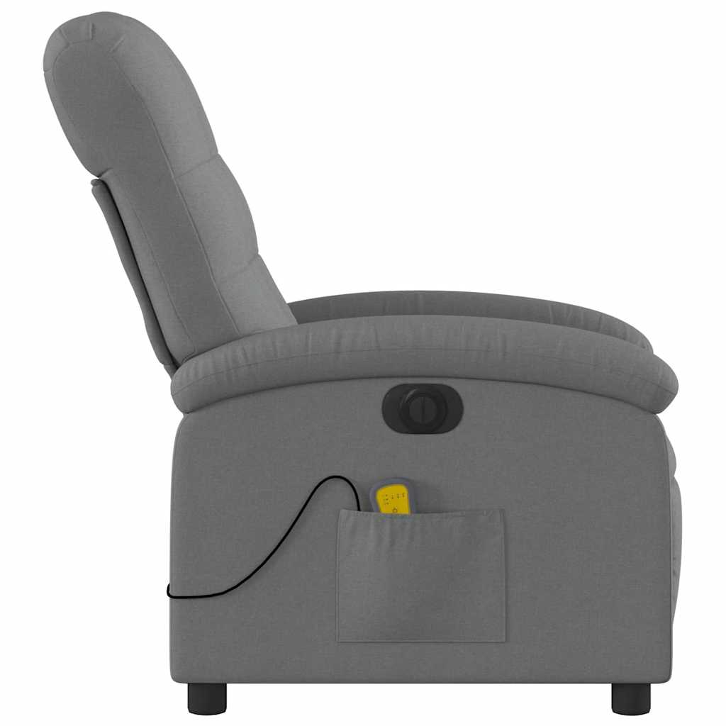 Massagestoel elektrisch verstelbaar stof donkergrijs is nu te koop bij PeponiXL, paradijselijk wonen!