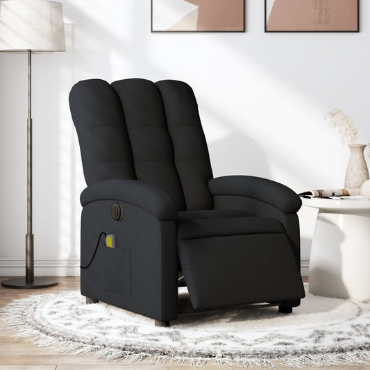 Massagestoel elektrisch verstelbaar stof zwart is nu te koop bij PeponiXL, paradijselijk wonen!