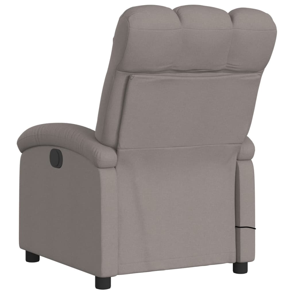 Massagestoel elektrisch verstelbaar stof taupe is nu te koop bij PeponiXL, paradijselijk wonen!