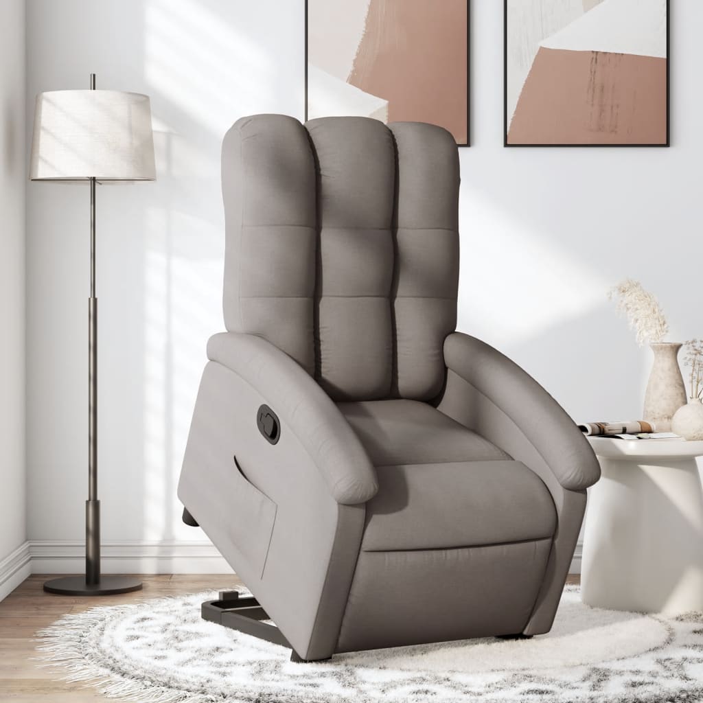Sta-op-stoel verstelbaar stof taupe is nu te koop bij PeponiXL, paradijselijk wonen!