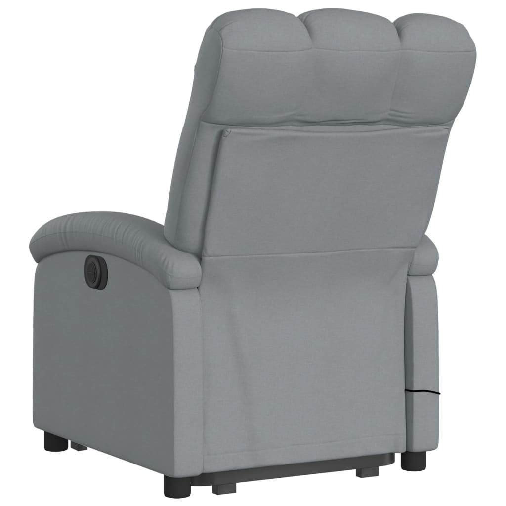 Sta-op-massagestoel verstelbaar stof lichtgrijs is nu te koop bij PeponiXL, paradijselijk wonen!