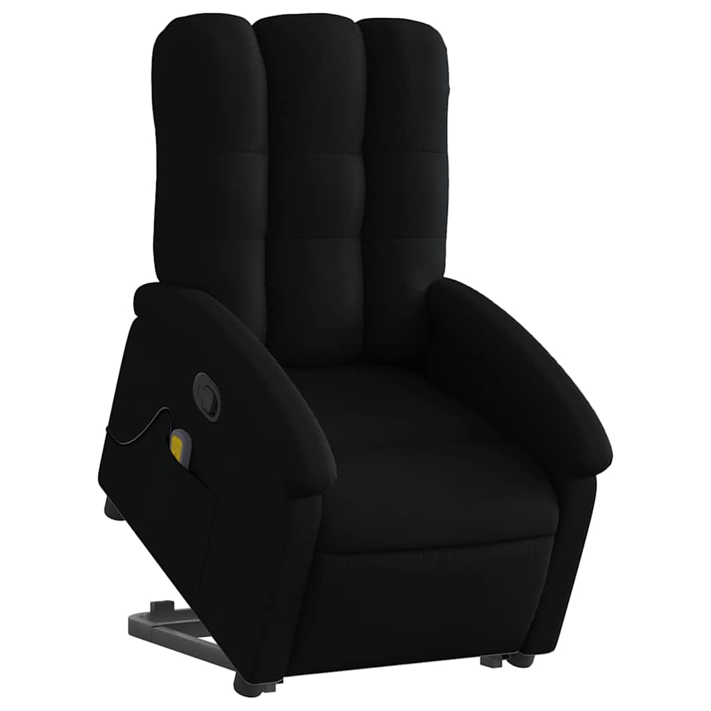 Sta-op-massagestoel verstelbaar stof zwart is nu te koop bij PeponiXL, paradijselijk wonen!