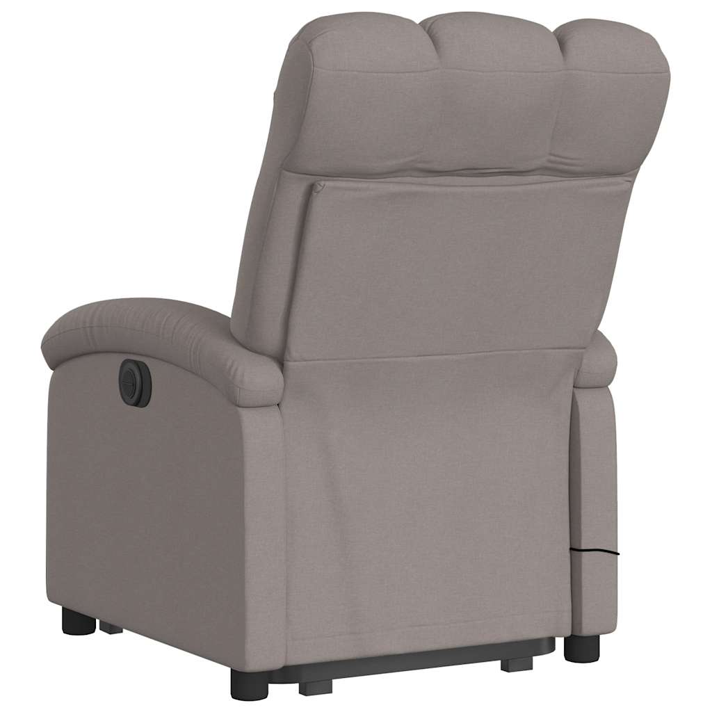 Sta-op-massagestoel verstelbaar stof taupe is nu te koop bij PeponiXL, paradijselijk wonen!