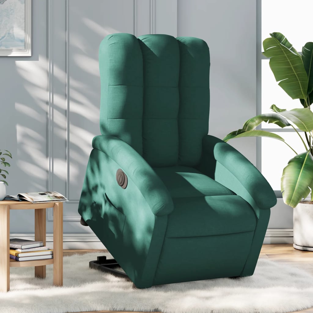 Sta-op-stoel elektrisch stof donkergroen is nu te koop bij PeponiXL, paradijselijk wonen!