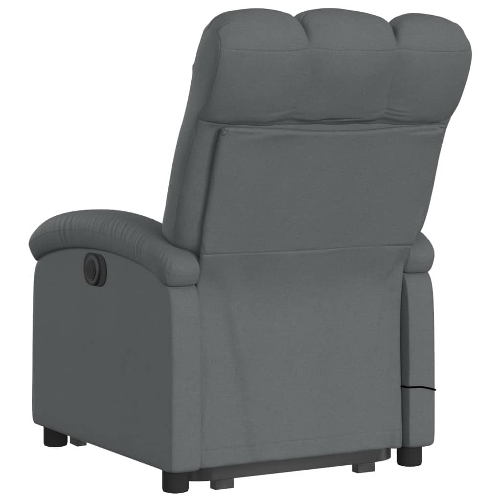 Sta-op-massagestoel elektrisch verstelbaar stof donkergrijs is nu te koop bij PeponiXL, paradijselijk wonen!